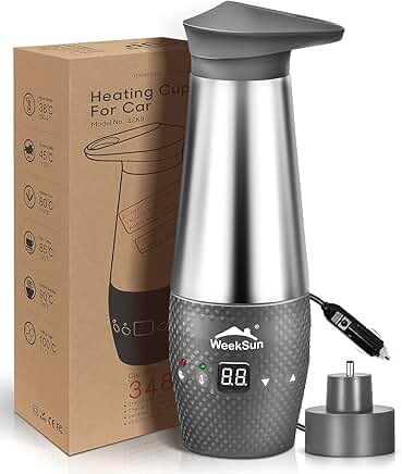 Portable 12V Car Water Kettle with Temperature Control