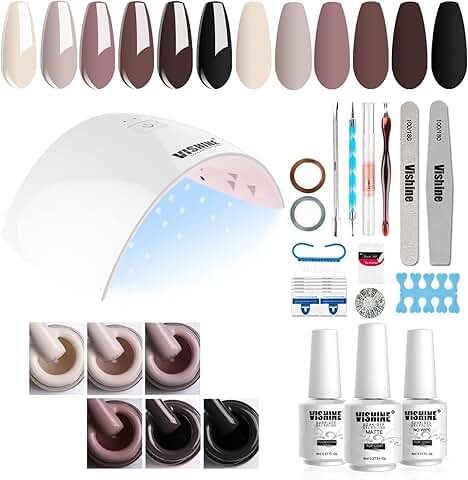 Gel Nail Polish Starter Kit with Dryer and Tools