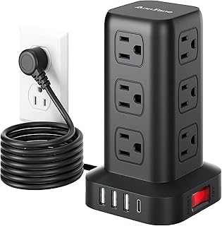 6.5 ft Surge Protector Power Strip with 4 USB Ports
