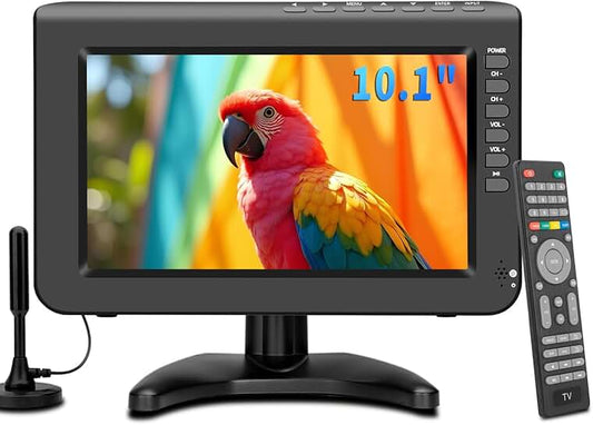 10.1-inch portable TV with antenna and digital tuner