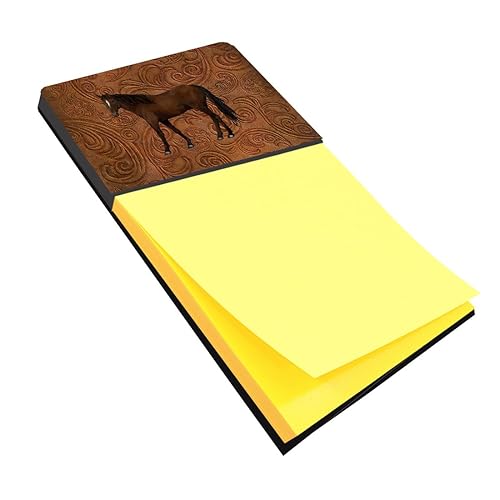Horse-shaped refillable sticky note holder, multicolor