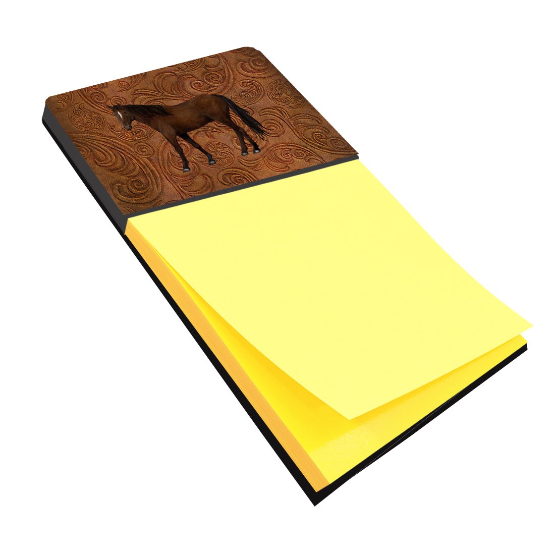Horse-shaped refillable sticky note holder, multicolor