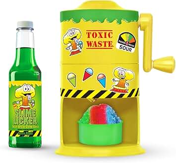 Mini Snow Cone Machine with Sour Syrup Bundle
