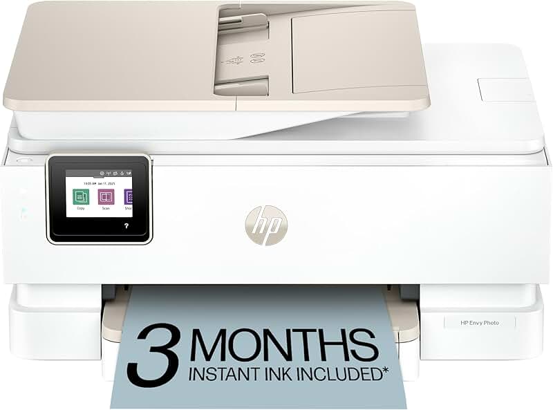 Wireless Color Inkjet Photo Printer with Scan and Copy