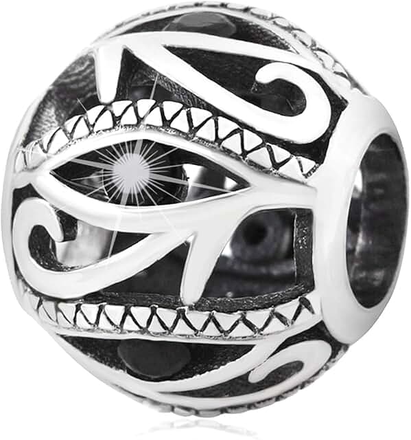 Sterling Silver Evil Eye Charm for Bracelet