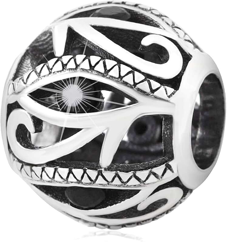 Sterling Silver Evil Eye Charm for Bracelet