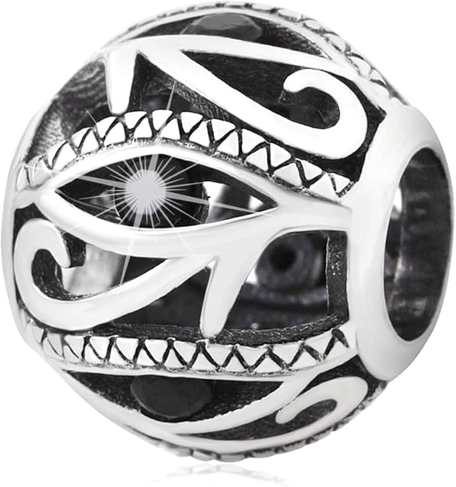 Sterling Silver Evil Eye Charm for Bracelet