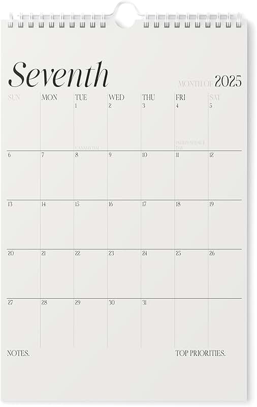 Vertical 2025-2026 Wall Calendar, 11x17 inch