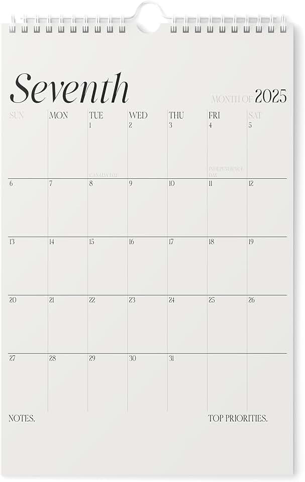 Vertical 2025-2026 Wall Calendar, 11x17 inch