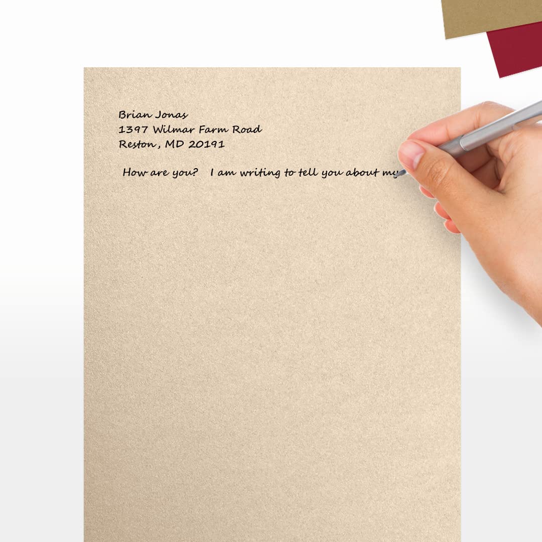 Taupe Metallic Letter Paper, 8.5 x 11, 80lb, 50 sheets