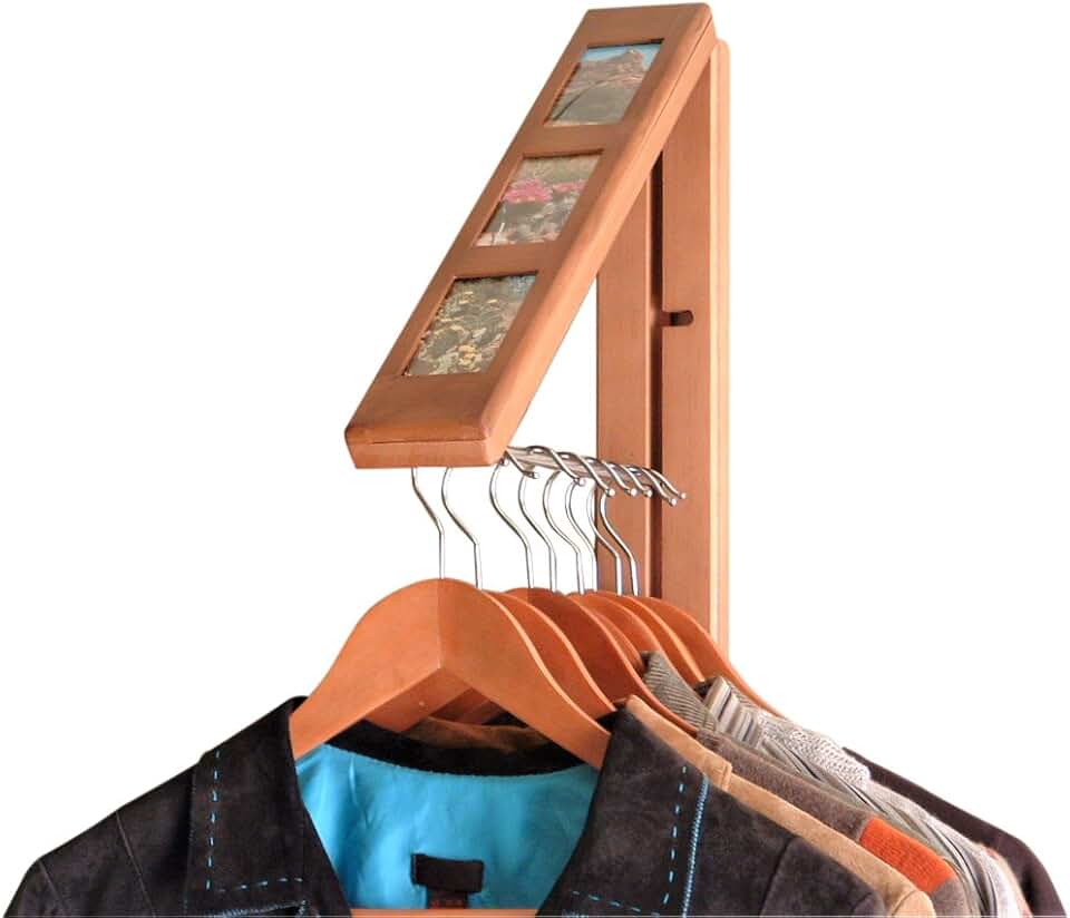 Wall Mount Folding Drying Rack for Closet Organization
