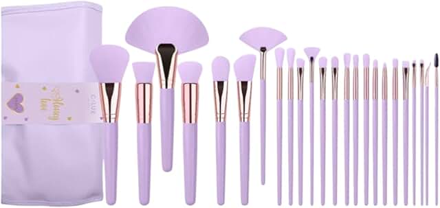 24-Piece Ultra-Soft Makeup Brush Set with Travel Case