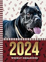 2024 Weekly Organizer with Dog Art Cover
