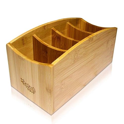 Bamboo Organizer for Kitchen, Office, and Living Room