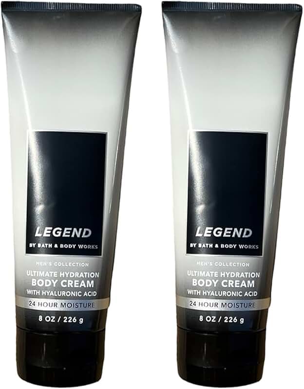 Men's Hydrating Shea Body Cream, 8 oz, 2-pack