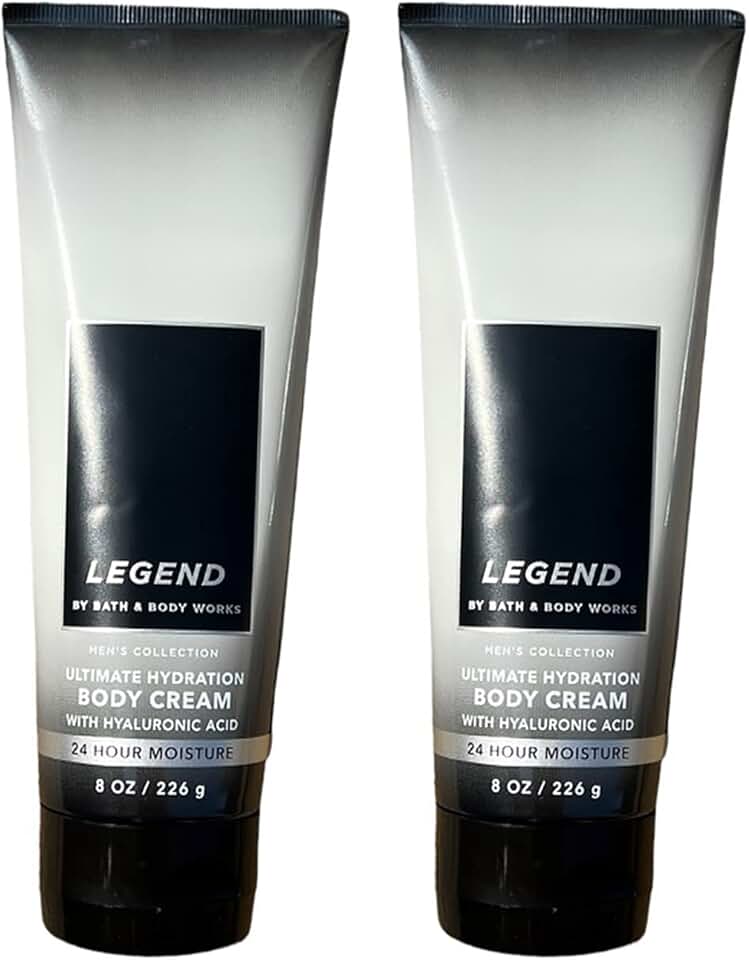 Men's Hydrating Shea Body Cream, 8 oz, 2-pack