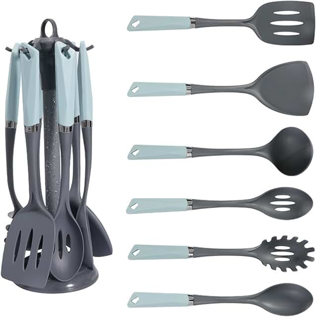 Six-Piece Food-Grade Silicone Cooking Utensil Set