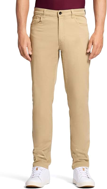 Men's Saltwater Stretch Twill 5-Pocket Straight Fit Chino