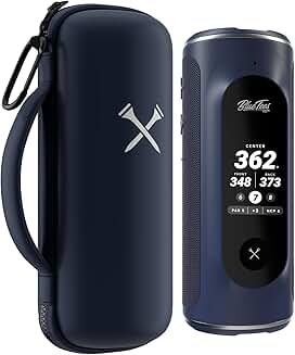 Navy Hard Golf GPS Case with Magnetic Plate and Carabiner