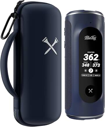 Navy Hard Golf GPS Case with Magnetic Plate and Carabiner