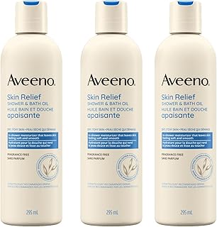 Skin Relief Shower and Bath Oil, 10 oz, 3 Pack