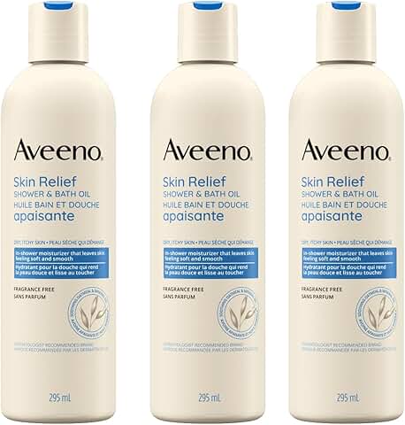Skin Relief Shower and Bath Oil, 10 oz, 3 Pack