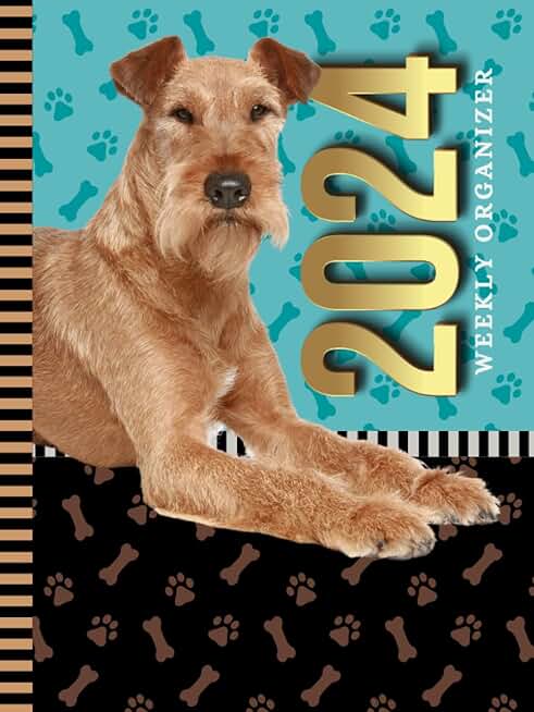 2024 Weekly Organizer with Dog Paw Cover