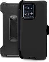 Heavy Duty Black Phone Case with Belt Clip and Screen Protector