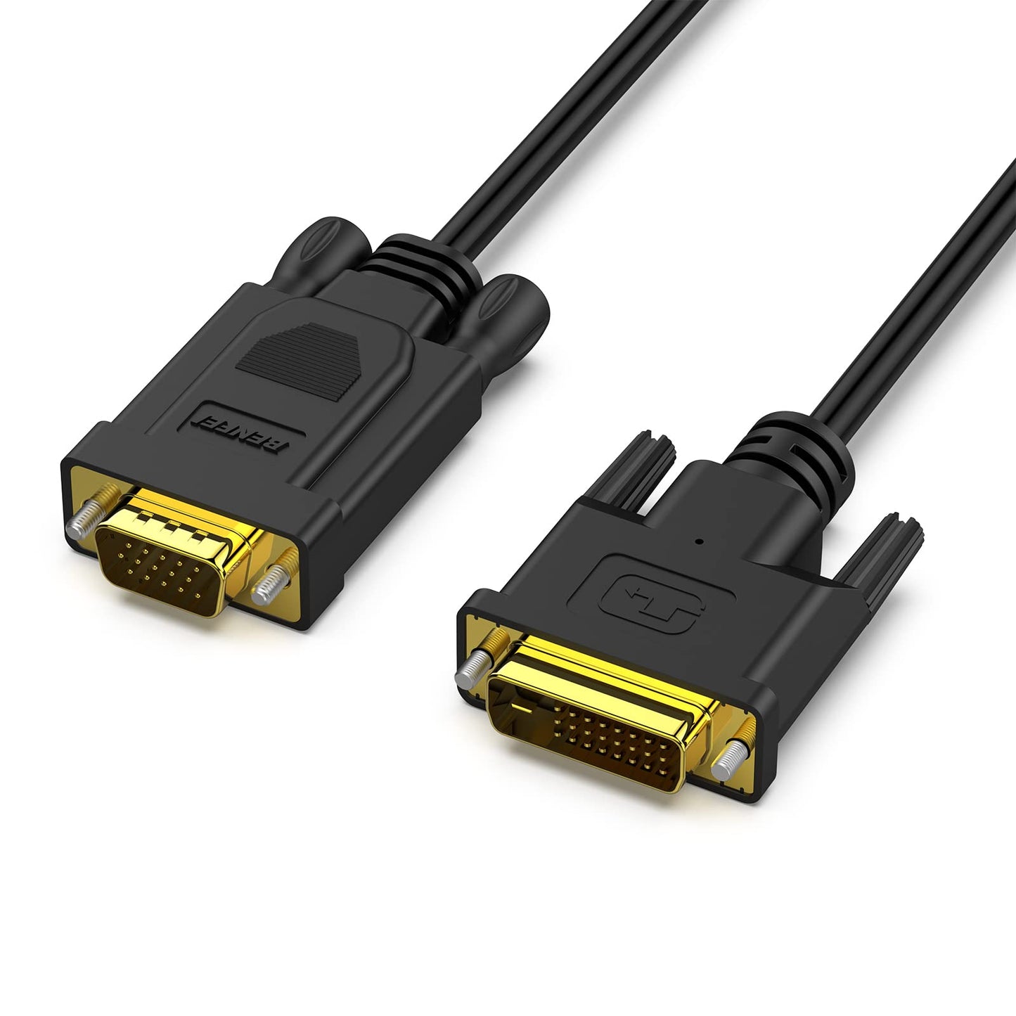 Active DVI-D to VGA, DVI-D 24+1 to VGA 6 Feet Cable Male to Male Gold-Plated Cord