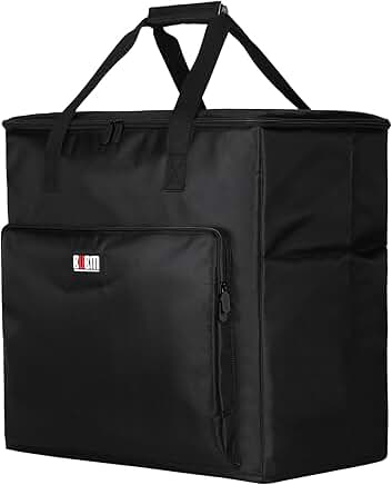 Padded Nylon Carrying Case for Desktop Computer and Accessories