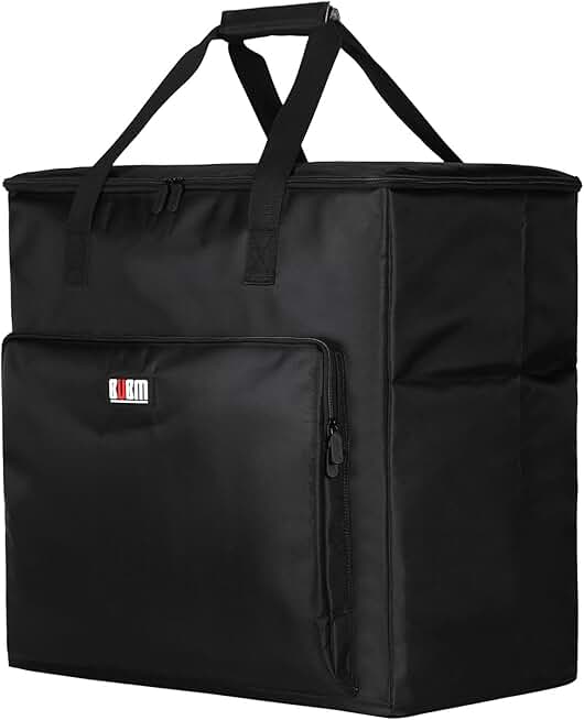 Padded Nylon Carrying Case for Desktop Computer and Accessories