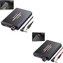 Portable headphone amplifier with bass boost and volume control