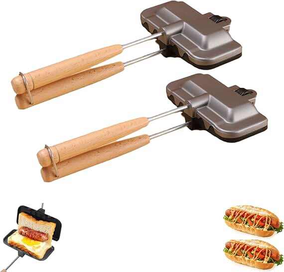 Double-Sided Hot Dog and Pancake Maker (2 Pieces)
