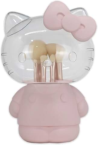 6-Piece Hello Kitty Makeup Brush Set with Organizer