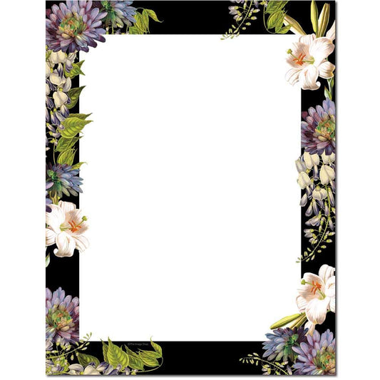 Antique Botanicals Letterhead Paper, 25 Sheets