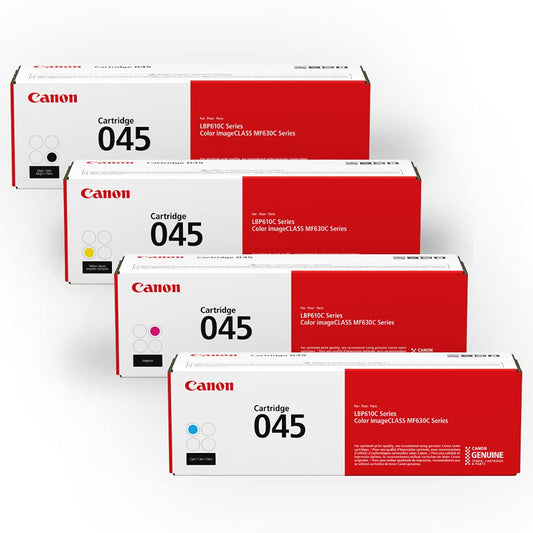Genuine Toner Bundle 045 for Color imageCLASS MF634Cdw and MF632Cdw