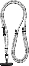 Adjustable Phone and Key Lanyard in Gray