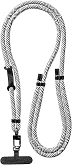 Adjustable Phone and Key Lanyard in Gray