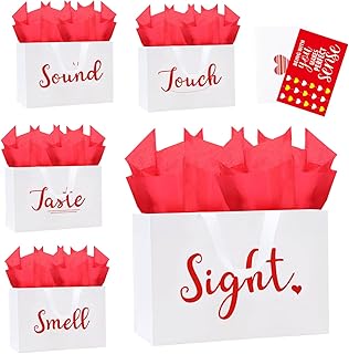 12.6-inch 5 Senses Gift Bag with Tissue and Ribbon