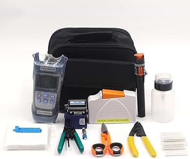 Fiber Optic Tool Kit with Fault Locator and Power Meter