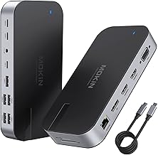 16-in-1 USB C Docking Station for 4 Monitors
