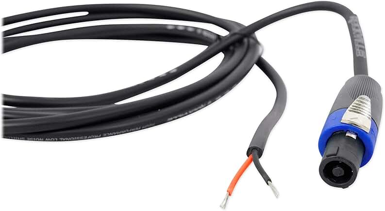 10ft 16-Gauge Speakon to Bare Wire Speaker Cable