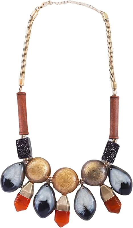 Chunky Vintage Style Beaded Necklace for Women