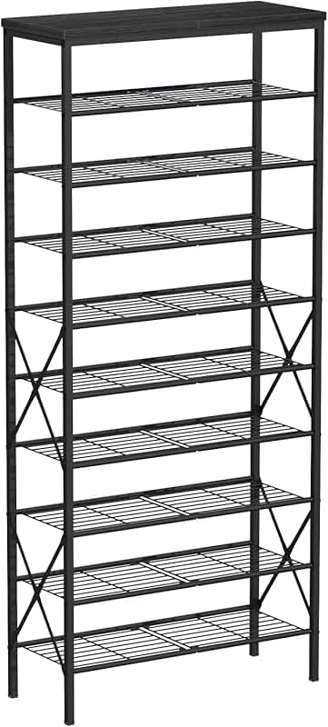 Large Capacity Shoe Storage Organizer with 10 Tiers