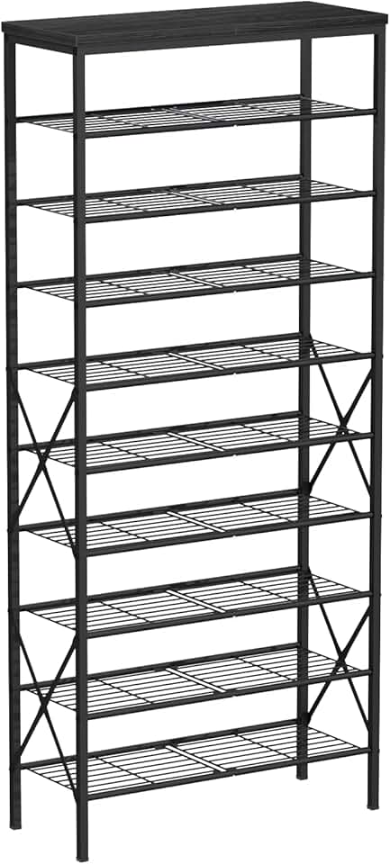 Large Capacity Shoe Storage Organizer with 10 Tiers