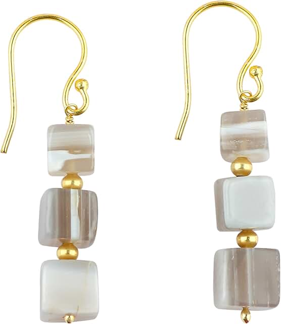 Dainty Natural Gemstone and Crystal Earrings for Women