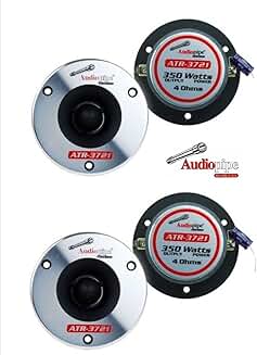 Two Pairs of 350W 4-Ohm Titanium Bullet Tweeters