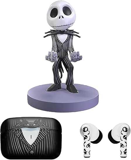 Wireless Bluetooth Earbuds and Figure Set