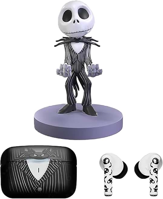 Wireless Bluetooth Earbuds and Figure Set