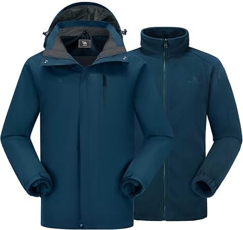Men's 3-in-1 Waterproof Winter Snow Jacket